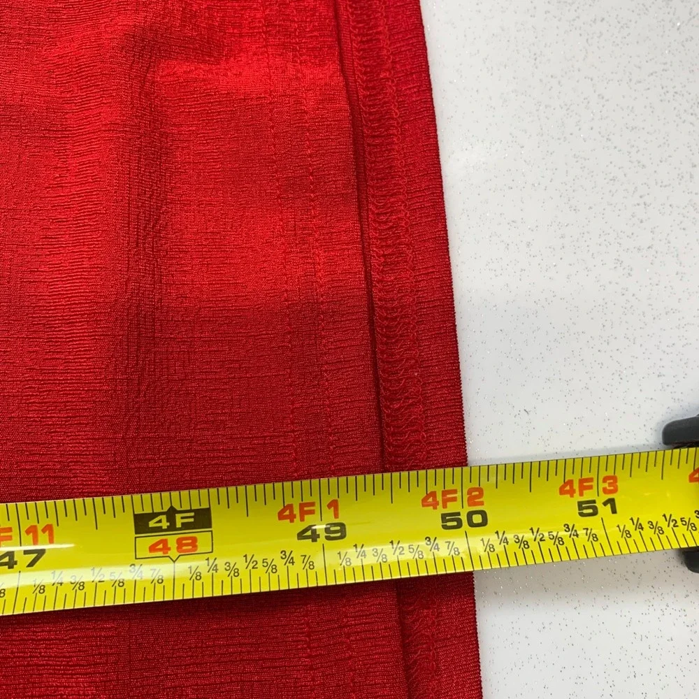Knapp Studio  Red Sleeveless Maxi Dress Scoop Neck 90s Vintage Knit Medium USA